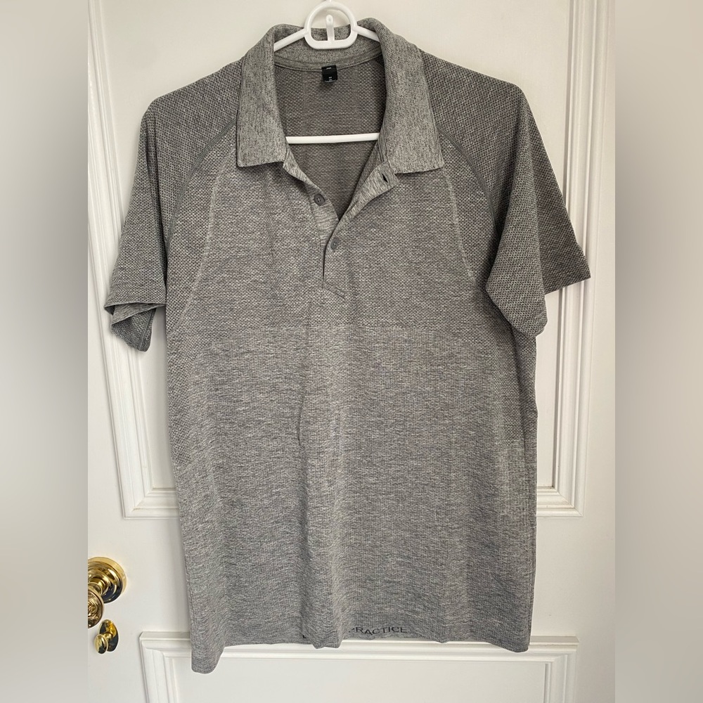 Lulu lemon pique fabric shorts sleeve polo